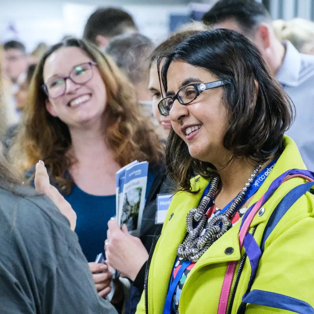 Business lady smiling
