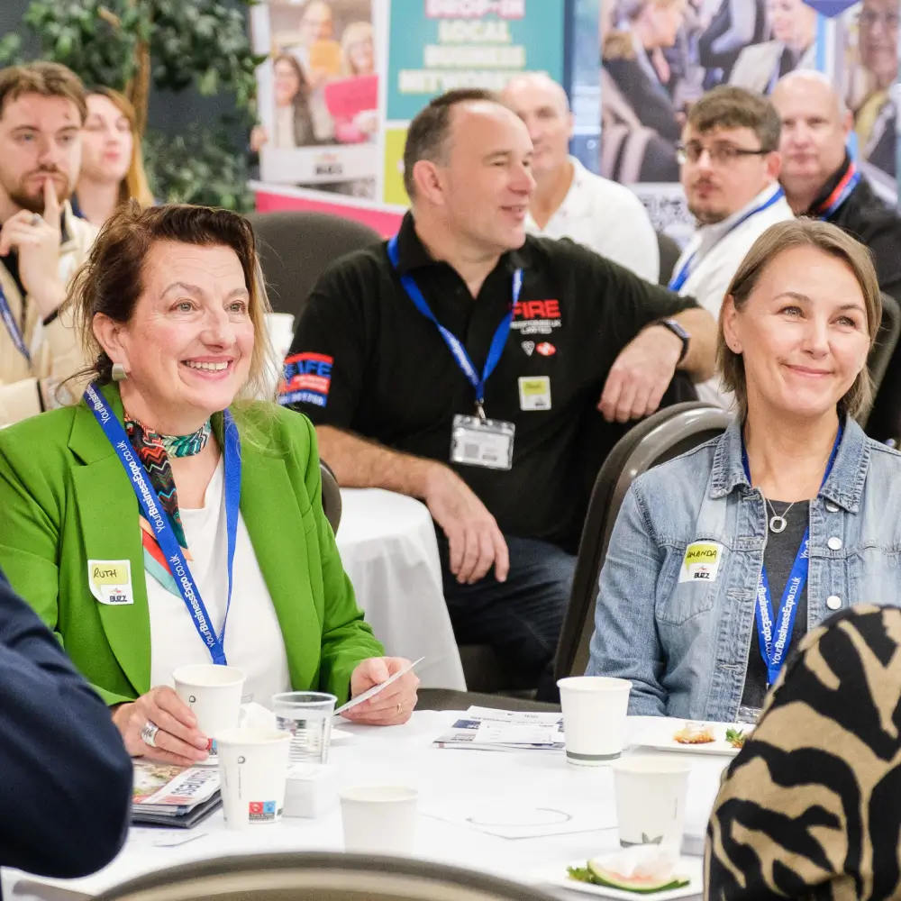 Group of local business people