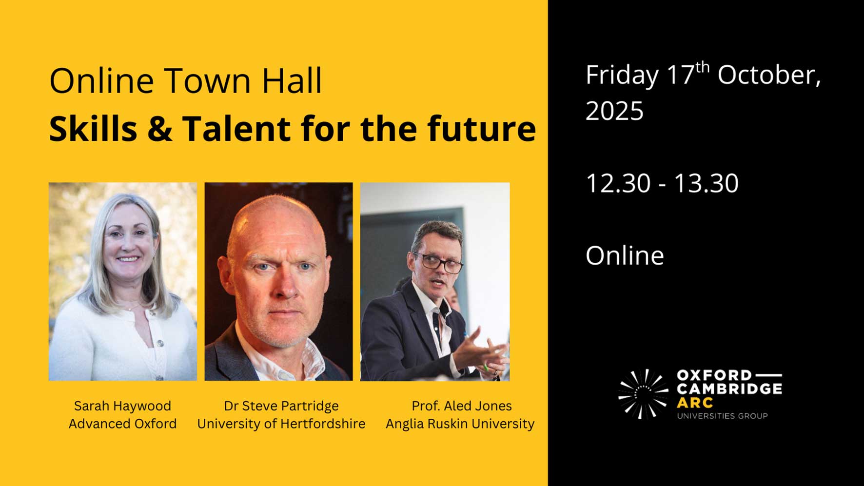 Join Skills Debate for Oxford to Cambridge Corridor