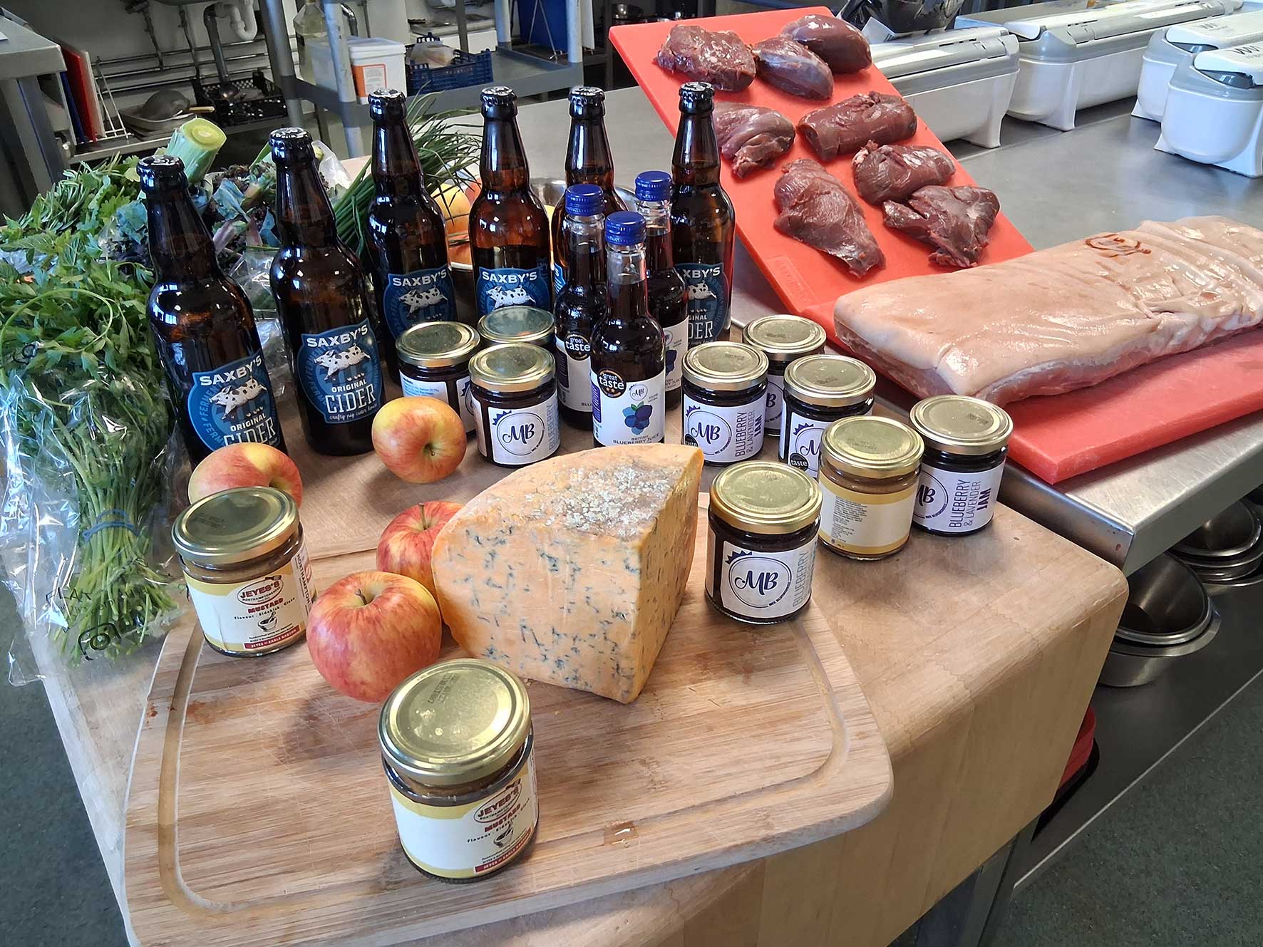 Ingredients used by the students