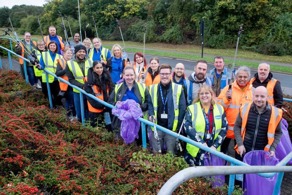 volunteers from Totstop Day Nursery