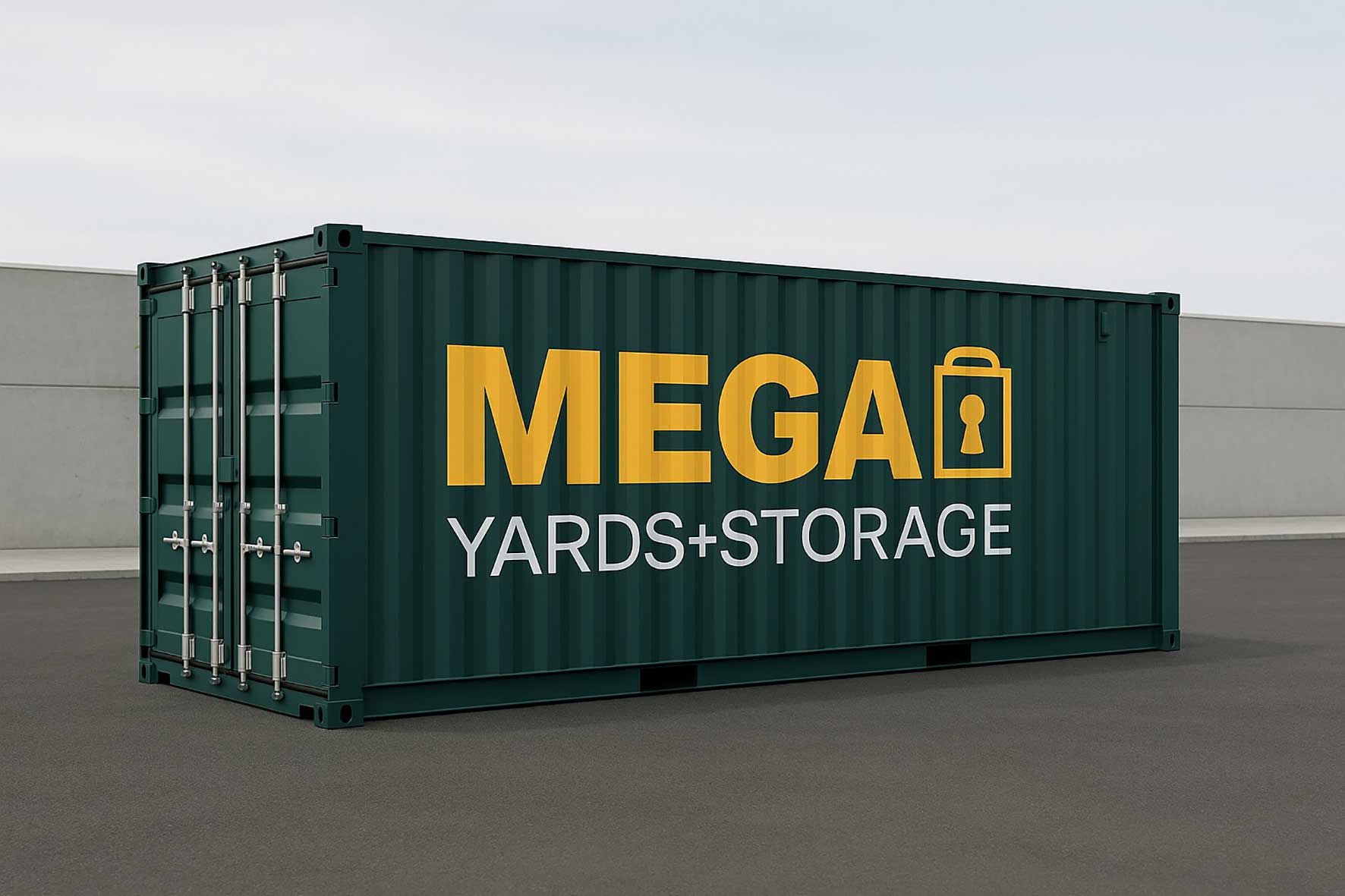 Artist impression of a container