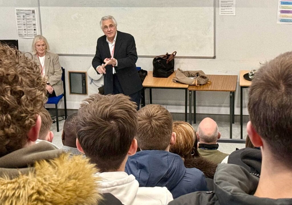 John-Suchet-at-Northampton-College-with-wife-Nula11 | Business Times