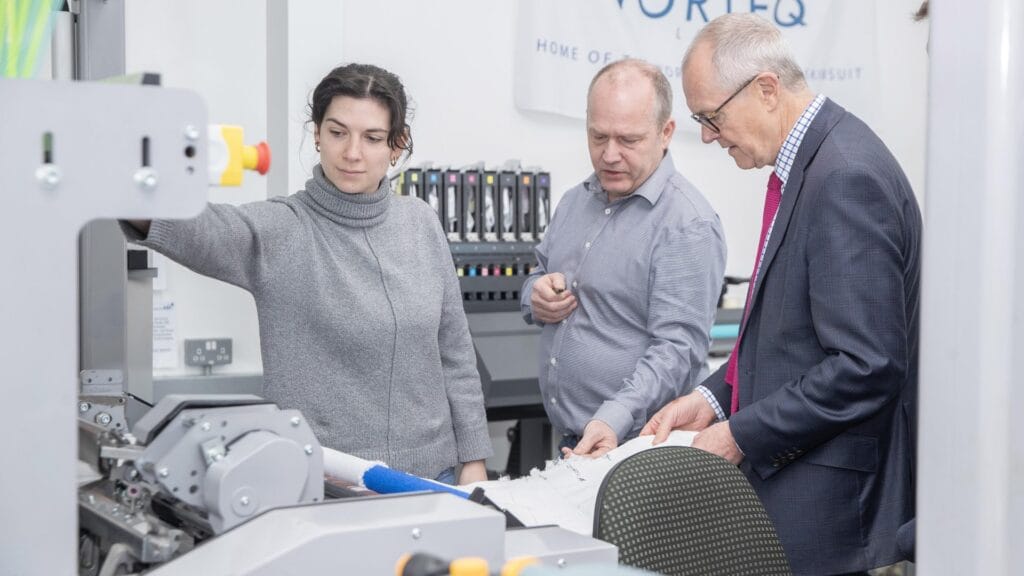 Lord Vallance meets businesses at Silverstone engineering hub during UK visit