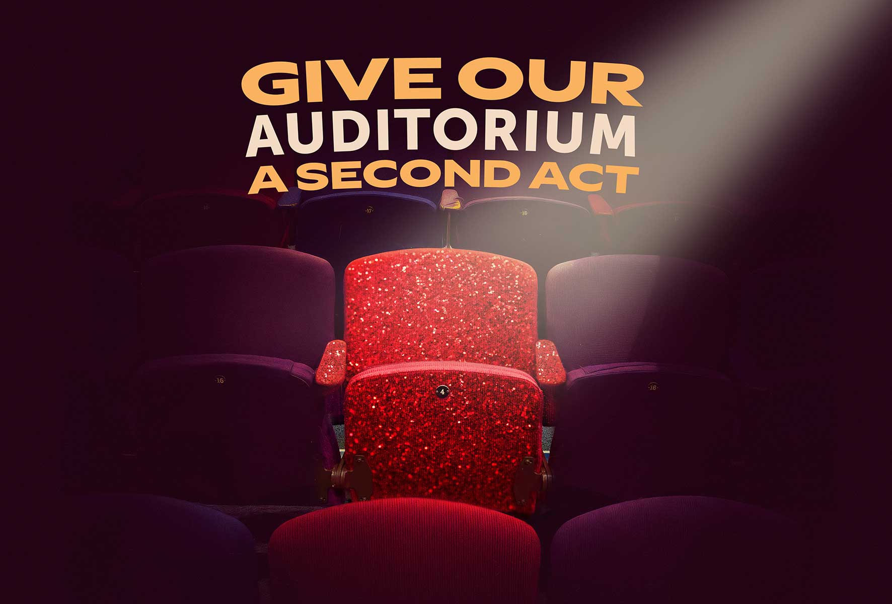 Royal & Derngate seat refurbishment graphic