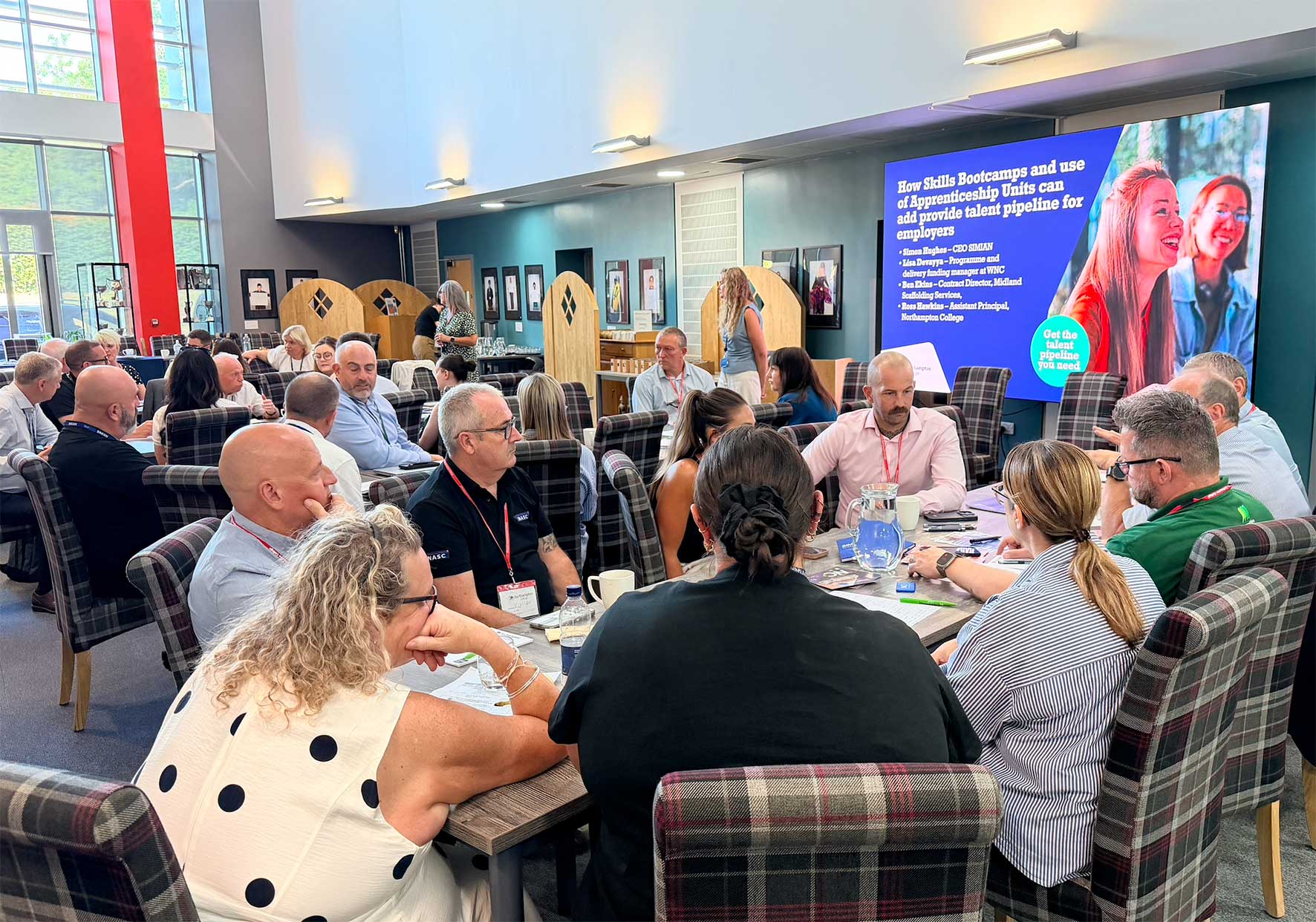 Employers attend the launch of Northampton College's Skills Bootcamps