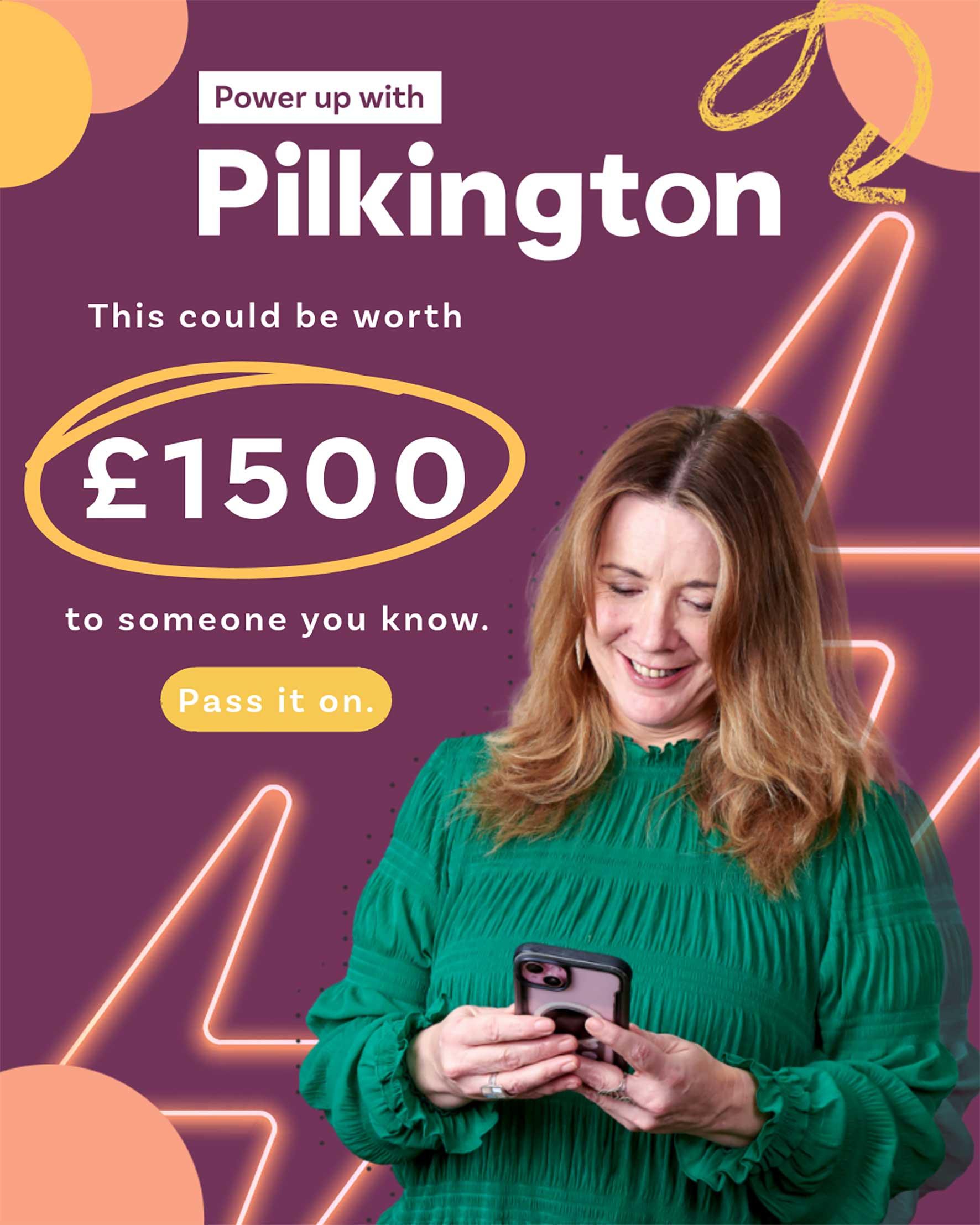 Jessica Pilkington promoting the Power Up communications support competition.