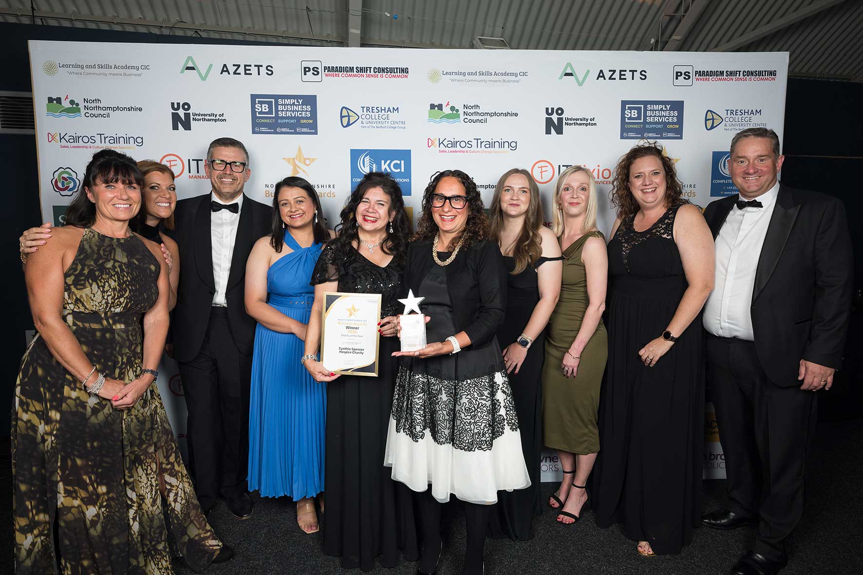 Cynthia Spencer Hospice win Charity of The Year