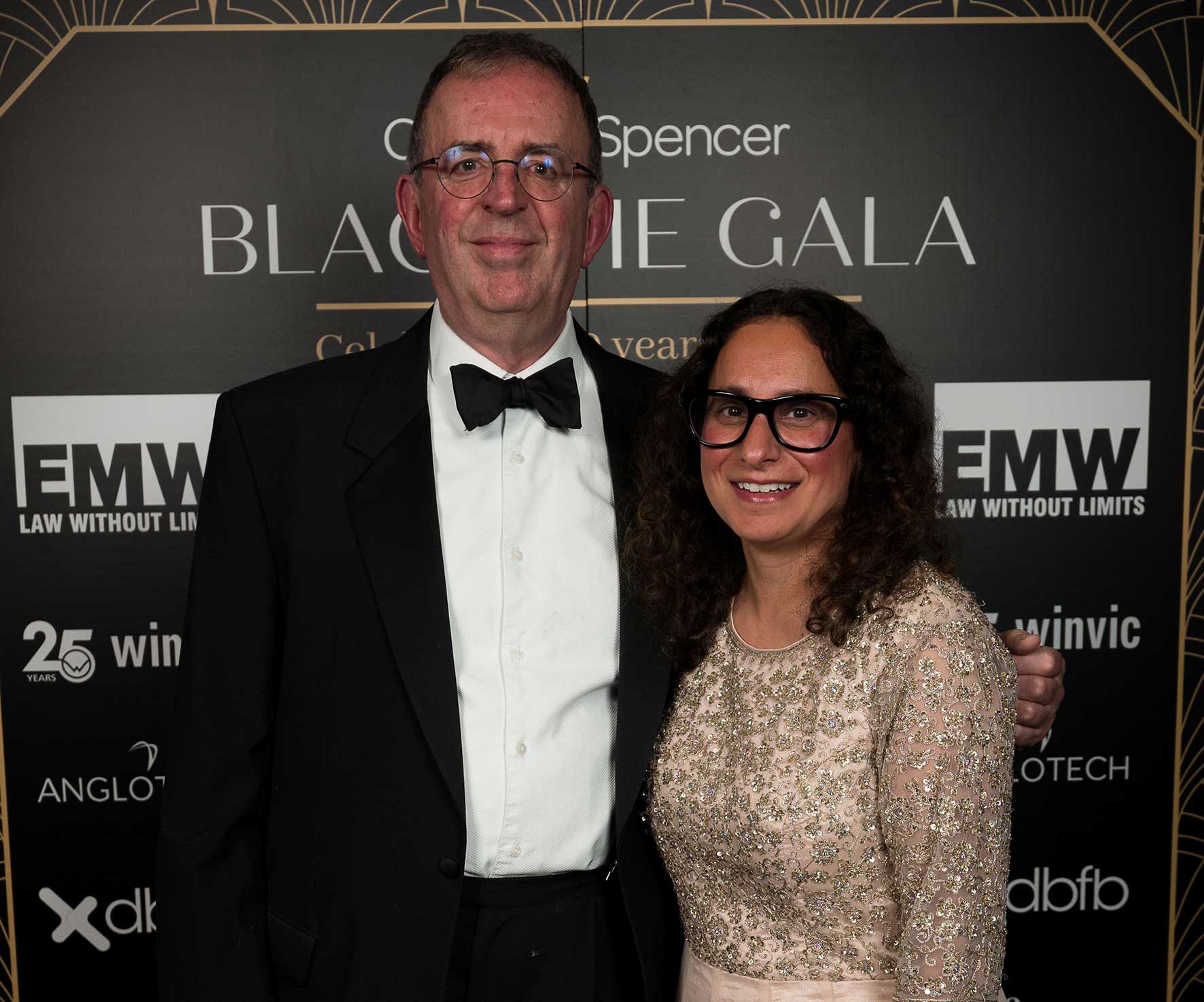 Reverend Richard Coles and Cynthia Spencer Hospice Charity chief executive Asma Maya Joseph-Hussain at the charity's 50th anniversary gala.